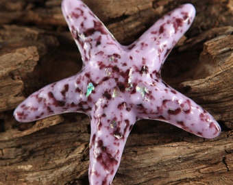 Make a Difference One Starfish at a Time...LAVENDER Fused Glass Starfish