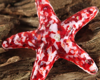 Make a Difference One Starfish at a Time...ANEMONE Fused Glass Starfish