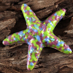 Make a Difference One Starfish at a Time...HYDRANGEA Fused Glass Starfish