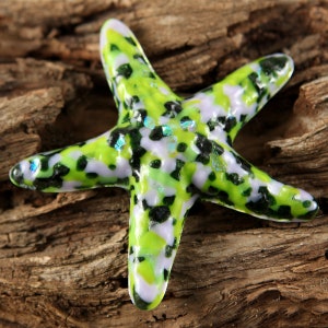 Make a Difference One Starfish at a Time...LILAC Fused Glass Starfish image 1