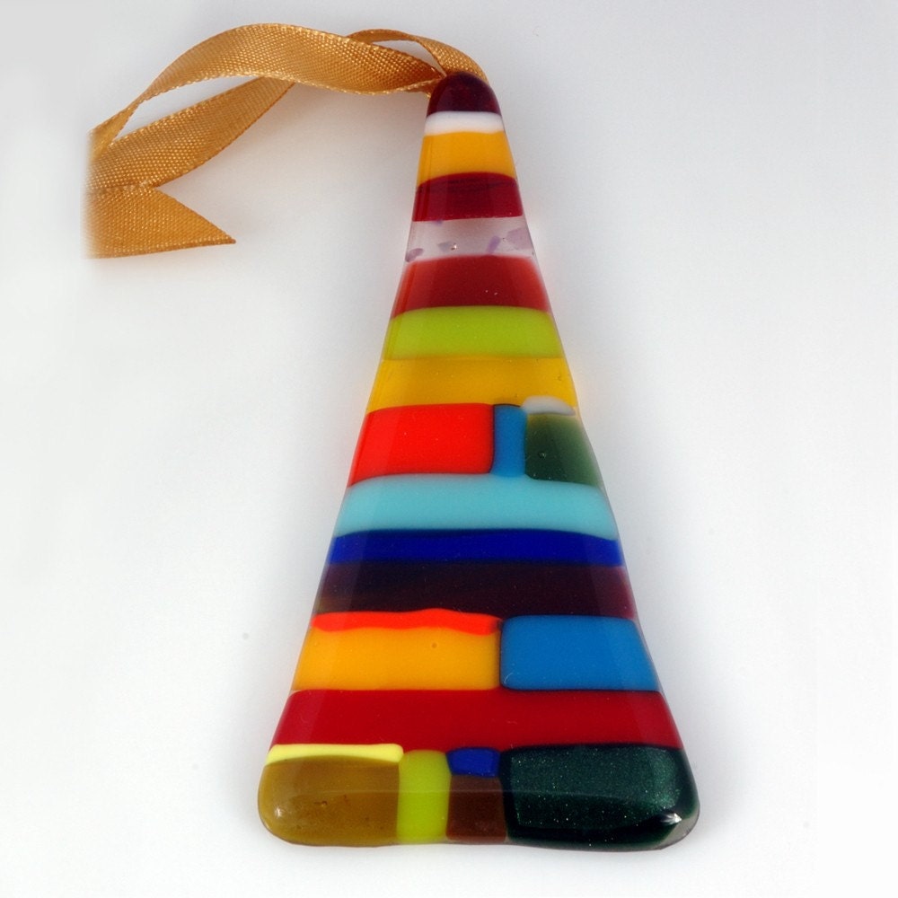 Tree Patches Fused Glass Heirloom Ornament - Etsy