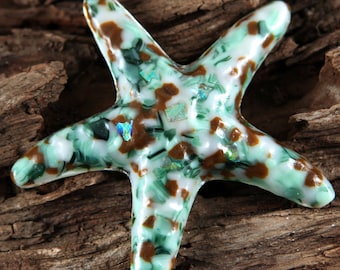 Make a Difference One Starfish at a Time...ANDES MINT Fused Glass Starfish