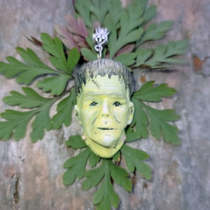 Halloween Frankenstein Monster Handmade OOAK Pendant