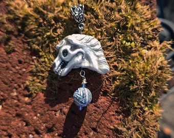 Horse Skull Handmade Pendant Halloween