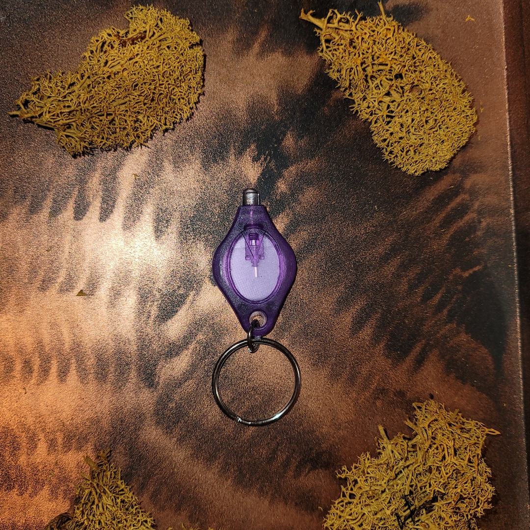 Blacklight Keychain Flashlight Great for Charging Glow in the Etsy