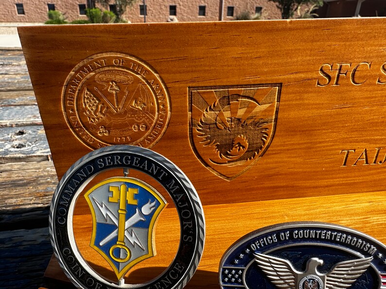 3 Tier Wooden Coin Rack With Custom Laser Engraving 16 Wide, Custom ...