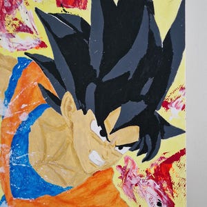 Original Painting with Acrylic of Goku Dragon Ball Z