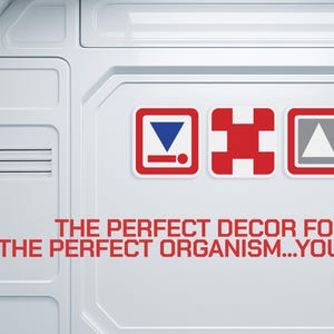 Alien Movie Semiotic Standard Symbols - 3-Pack Sci-Fi Film Props Replica Decor - Great gift for Alien film fans and collectors