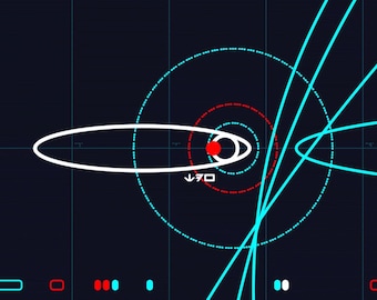 Gráficos de visualización - Animación en bucle - Pantalla de control de navegación - Star Wars The Last Jedi - Inspirado