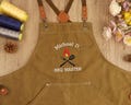 Personalized Embroidered Canvas BBQ Apron, BBQ Master, Chef Gift product logo