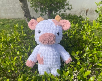 Peluche de vaca Amigurumi de ganchillo