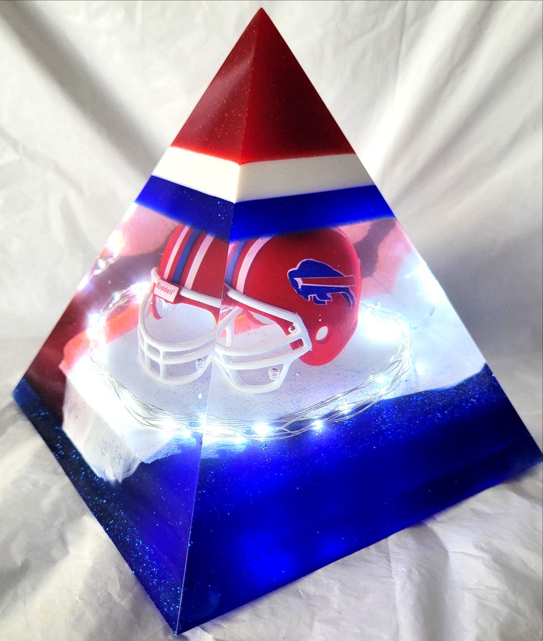 Buffalo Bills Lighted Football Pyramid - Etsy