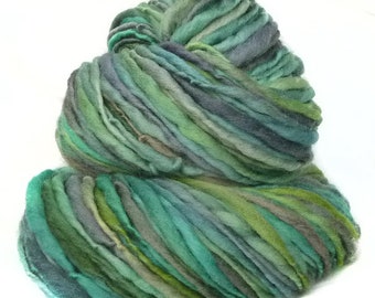 Handspun singles Yarn handdyed merino wool