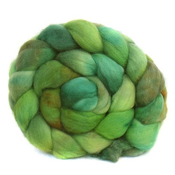 SUPERWASH MERINO roving top handdyed wool spinning fiber 3.6 oz