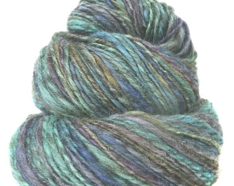 Handspun Yarn handdyed BFL wool hand spun singles yarn