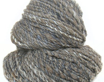 Superbulky Handspun yarn Merino BFL wool silk yak