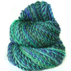 handdyed handspun superwash Merino wool yarn