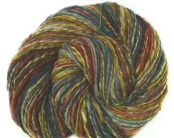 Handspun Yarn handdyed BFL wool hand spun singles yarn