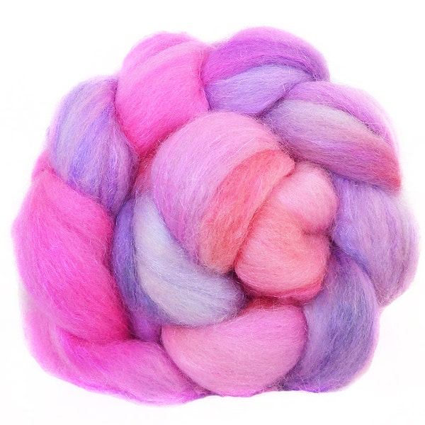 SPARKLY BFL SUPERWASH vaganti fibra di filatura lana superiore handdyed oz 2,7