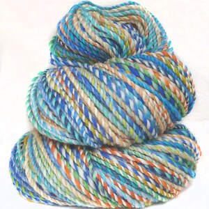 Handspun Yarn handdyed superwash Merino wool