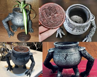 Elden's Ring Warrior Pot, Alexander Jar Pot Handmade , Peripheral Brother Hand-made Flower Pot Model Ornaments Decoration, Gamer Gift Elden