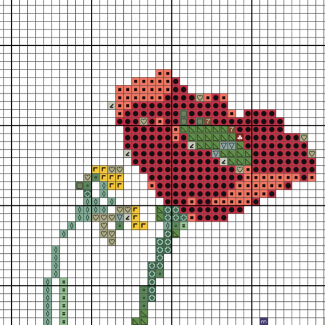 Cross Stitch Pattern PDF Wild Flowers Floral Instant Download - Etsy