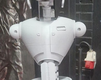 Life-Size 3D Printed WA-7 Waitress Droid Star Wars inspired with arms (not on the photo)- Unpainted Gray