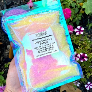 DEAD SEA SALT - 100% Pure Salt from Israel  - 7oz - Therapeutic Mineral Rich Soaking Salt - Unscented
