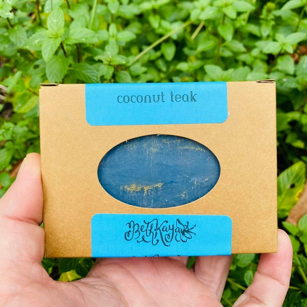 COCONUT TEAK - Soap Shave Shampoo Bar - Nearly Natural - By BethKaya