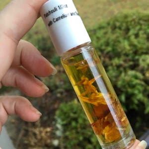 PATCHOULI - Aromatherapy Gem and Botanical Essential Oil Roll On - Grounding Natural Rooted Aroma By BethKaya