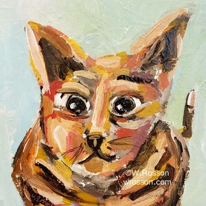 Sill Cat Paintings, Set of Two, Winjimir, Original Paintings, Original Art, Framed Cat Art, Cat Lovers Gift, Animal Portraits, Funny Cats image 3