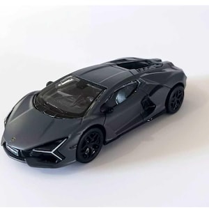 Burago 1:64 Lamborghini Revuelto Matte Grey Diecast Vehicle  Shipping USA Collectible diecast Classic car model, New in Box