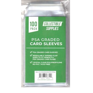 100 PSA CGC + Collectible Supplies Perfect Fit Sleeves for Graded Card Slabs