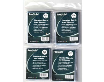 Sports Trading Card Card Sleeves For Standard CSP 500 Soft Card Sleeves (5  Packs Of 100) - Penny Sleeves For Pokemon, MTG, Sports Cards