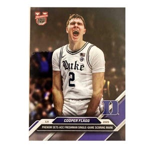 RC 2025 Topps Bowman Now U Cooper Flagg #44 NBA Duke University Rookie Dallas Mavericks #1 Draft Pick