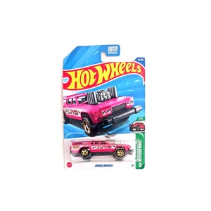New 1:64 Hot Wheels Cruise Bruiser Pink #91 2025 HW Reverse Rake Series Shipped in Box Collectible model