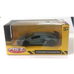 MSZ 1:36 Lamborghini Aventador SVJ Grey  Nice detail 5&quot; Model Super Car Model Officially Licensed