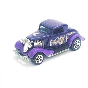Vintage Hot Wheels 1979 Purple 34 Ford Coupe Hot Rod Toy Car EX Condition, Diescast toy Car Collectable