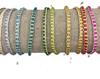 Pulsera de surf impermeable / Tobillera ajustable con cordón encerado