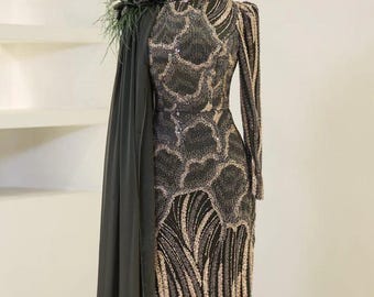 Black & Gold Evening Gown With Mermaid Train,gold Dresses for Events Dress,  Formal Cocktail Dress,evening Gown, Ball Gown,size 2-30 A4 US A0 - Etsy