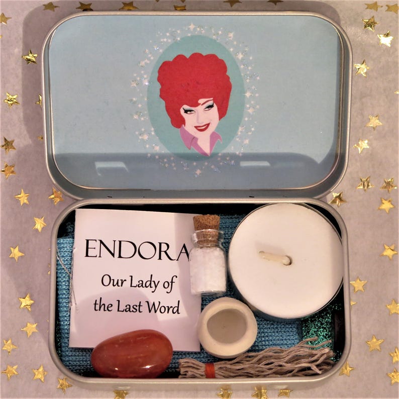 Endora Pop Altar Our Lady of the Last Word Pocket Shrine