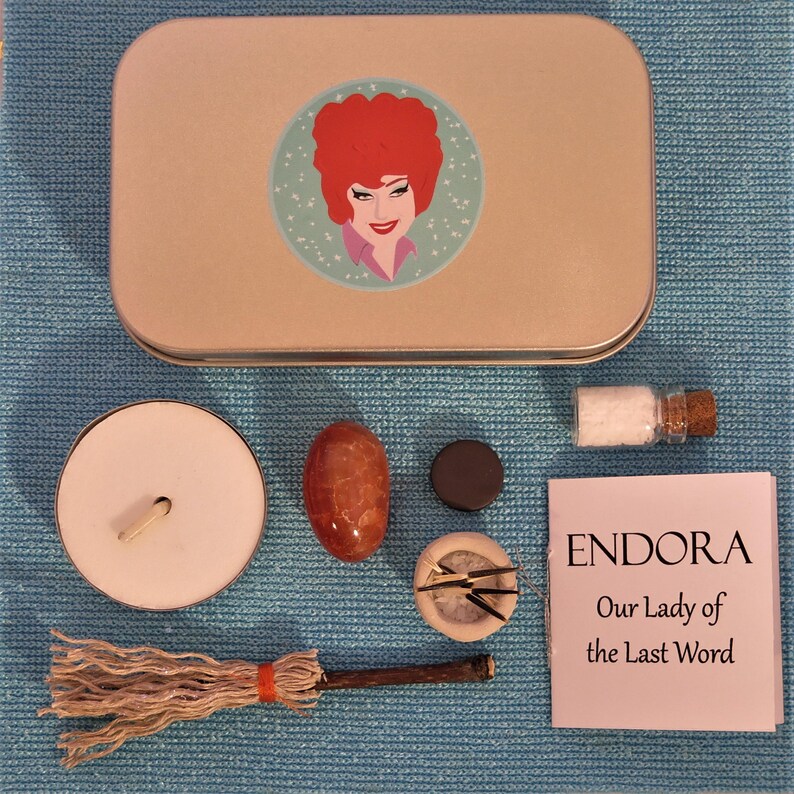 Endora Pop Altar Our Lady of the Last Word Pocket Shrine