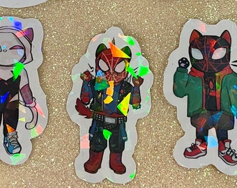 Meows Morales Across the Spider-Verse Stickers