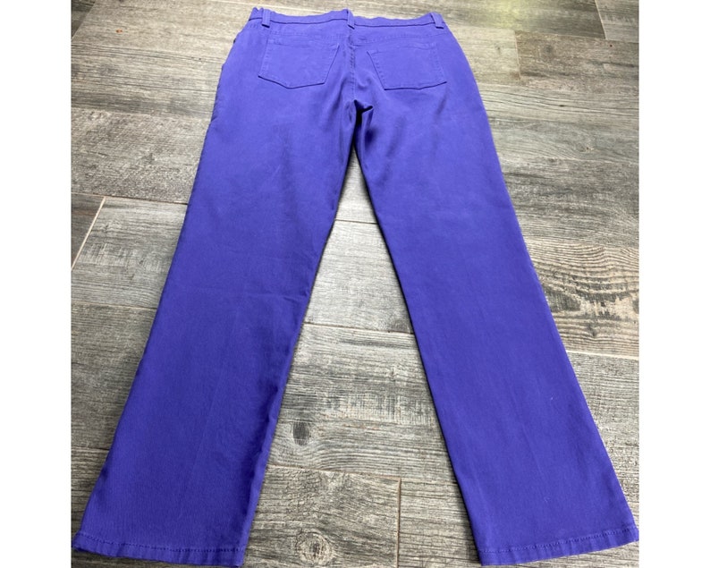 Vintage 80s purple gloria Vanderbilt high waisted mom jeans Size 12 stretch image 3