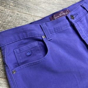 Vintage 80s purple gloria Vanderbilt high waisted mom jeans Size 12 stretch image 2