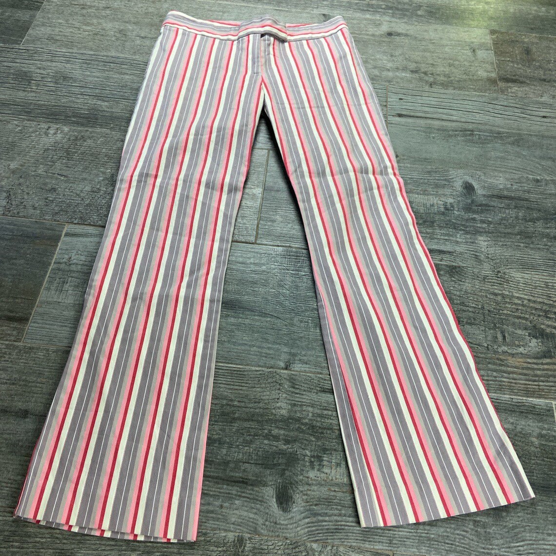 Vintage Y2K low rise striped flare trousers pants by laundry | Etsy