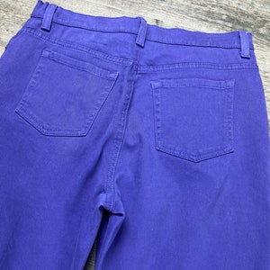 Vintage 80s purple gloria Vanderbilt high waisted mom jeans Size 12 stretch image 4