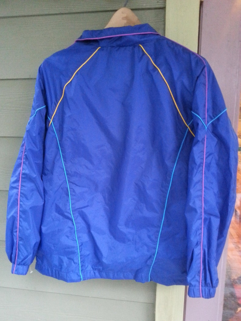 Vintage 80s Royal Blue Windsuit Windbreaker Track Jacket Size | Etsy