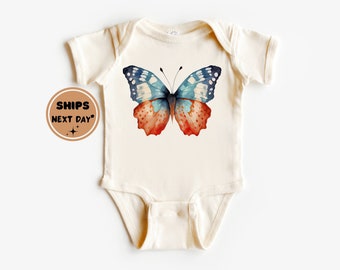 Beautiful Butterfly Natural Onesie, Cute Butterfly Baby Shirt, Beautiful Butterfly Toddler Tshirt, Toddler Girl Gift, Cute Baby Gift