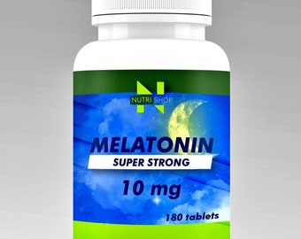 Melatonin 10mg 180 Tabletten Schlaf Unterstützung Gute Nacht höchster Qualität!